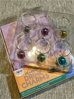 Disco Wine Drink Charms by NPW - Urban Outfitters New